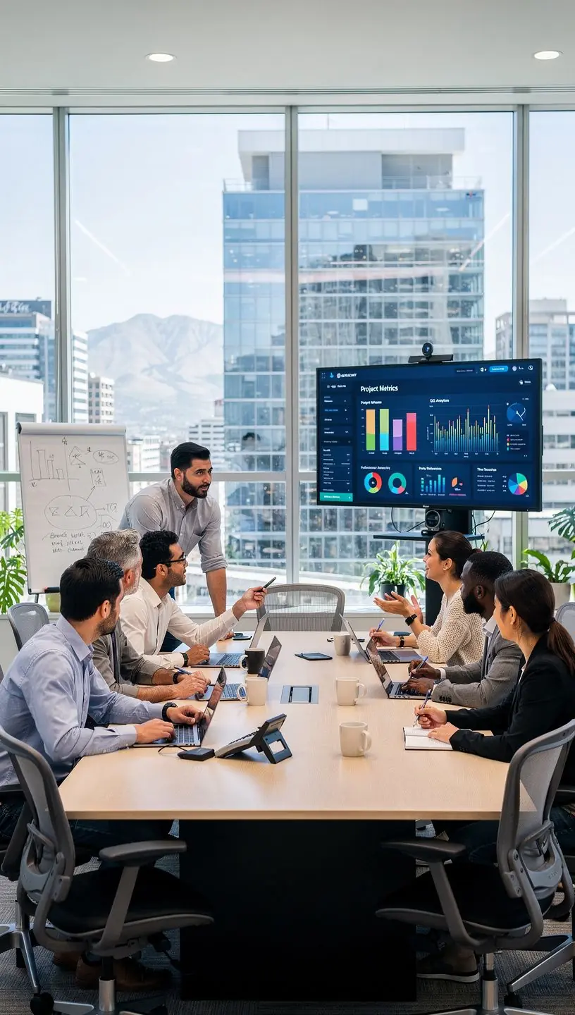 Professional business solutions illustration